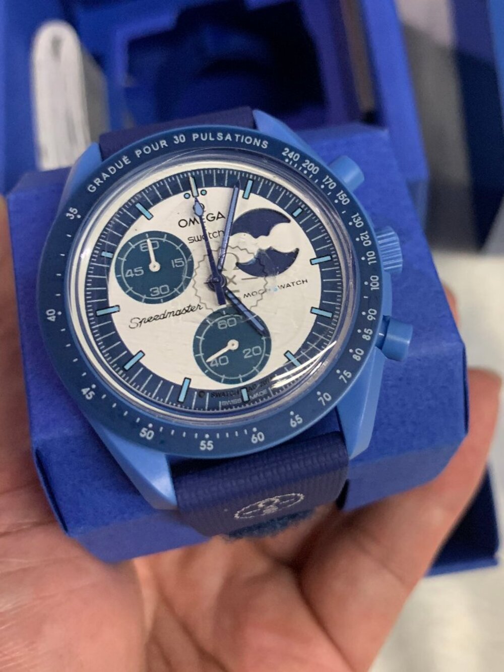 Omega x Swatch Mission To The Super Blue Moon Phase